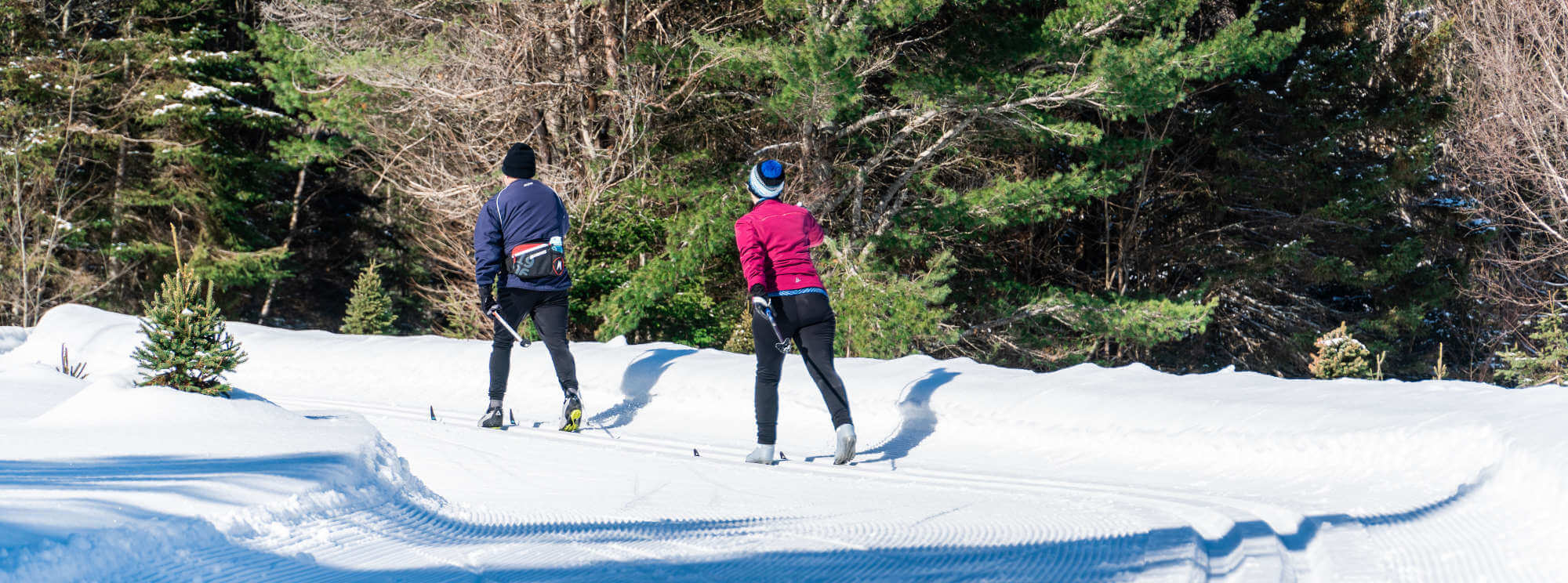 Skiing Hiawatha Highlands